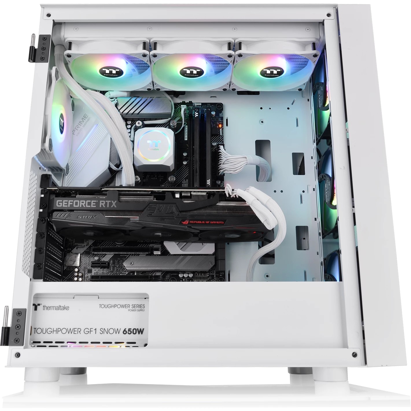 Kasë Thermaltake H570 TG ARGB Midi Tower - Bardhë - Figura 2