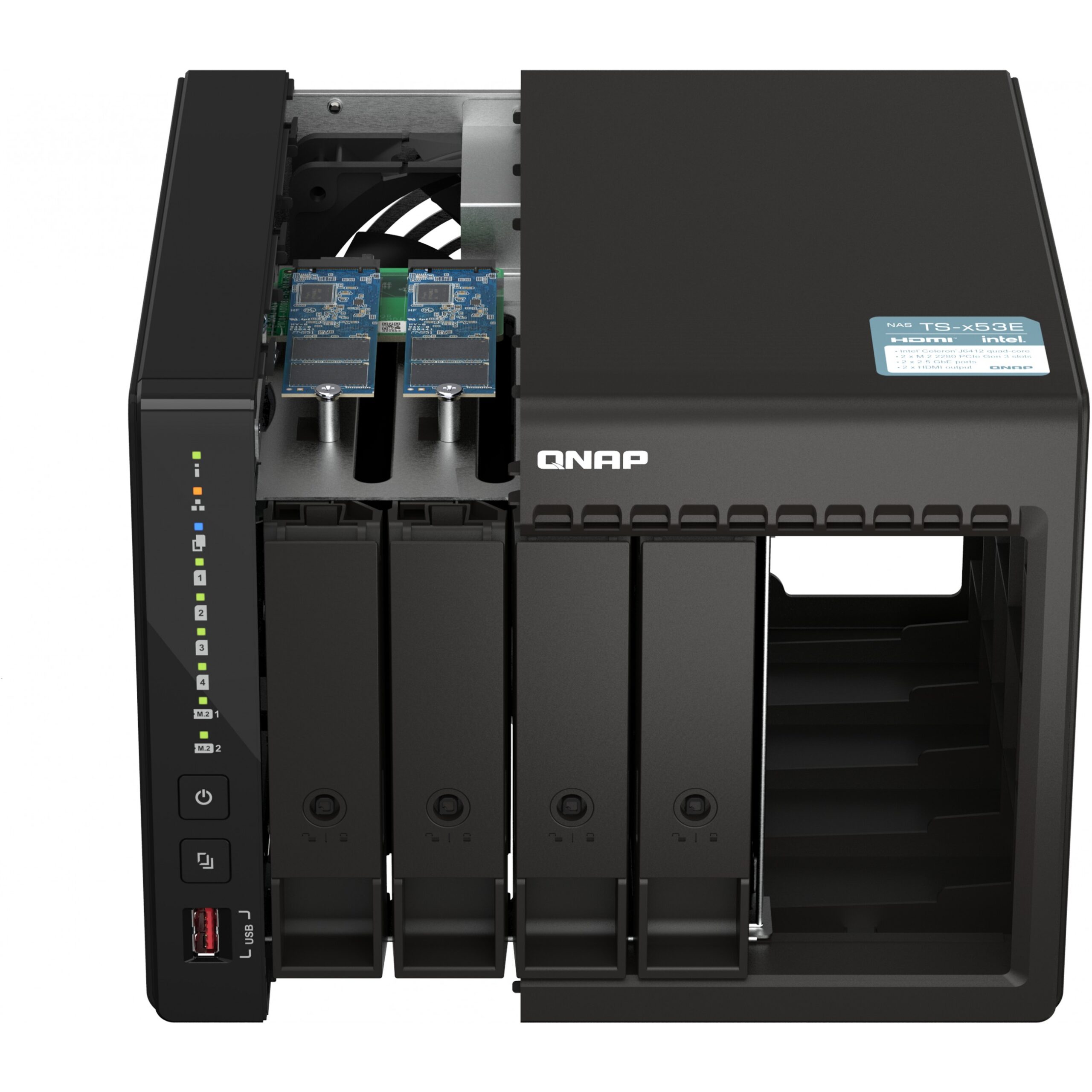 NAS 4-Bay QNAP TS-453E-8G Intel Celeron 2.6GHz Quad-Core - Figura 2
