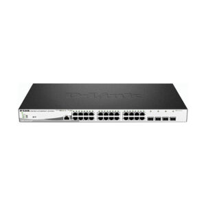 D-Link DGS-1210-28MP/E – 24× Gigabit PoE+ + 4× SFP Smart Managed Switch, 370W PoE, Rackmount