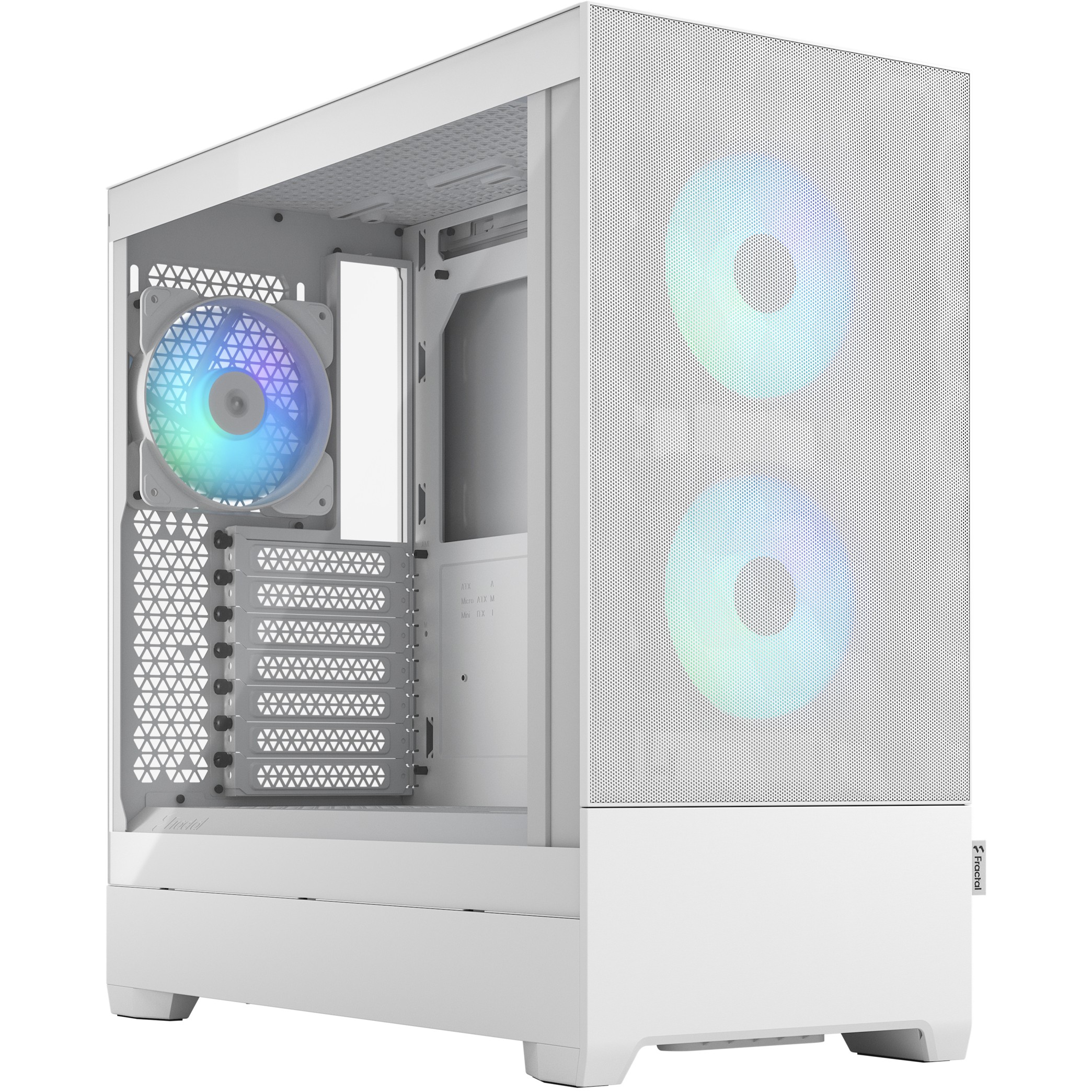 Kasë Midi Fractal Design Pop Air RGB White Window