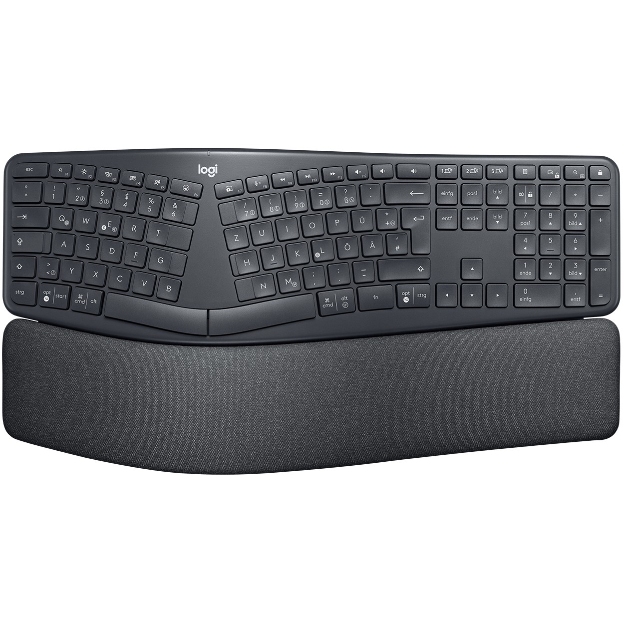 Tastierë pa kabllo Logitech ERGO K860 / QWERTZ - Zezë - Figura 3