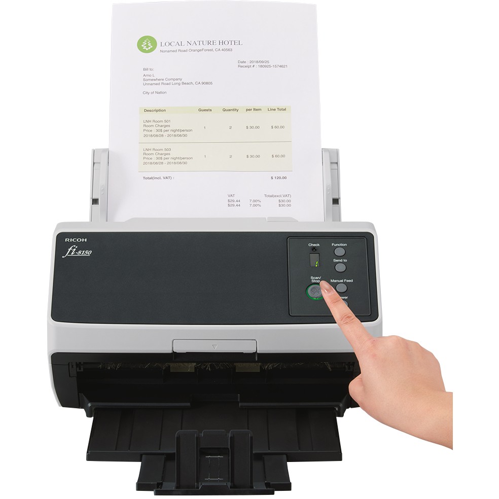Skaner Fujitsu fi-8150 Skaner dokumentesh 50 S./Min ADF Duplex USB 3.2 LAN RJ-45 - Figura 3