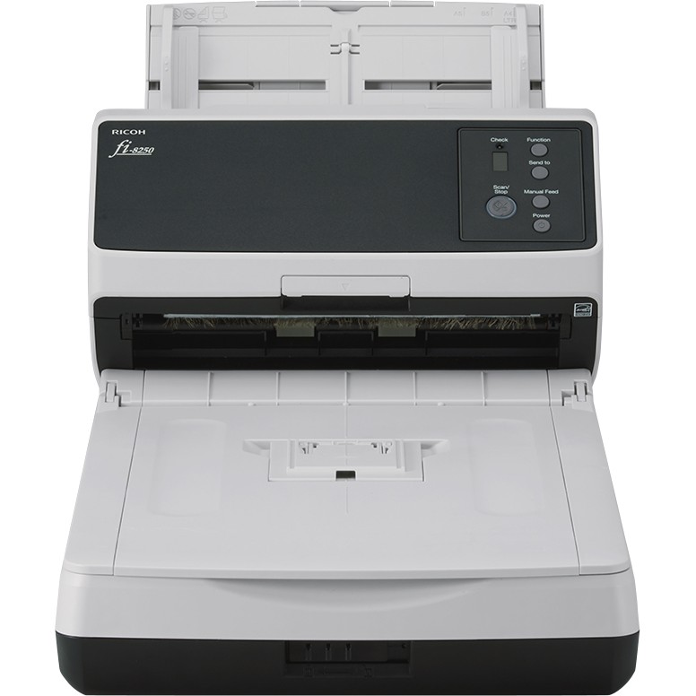 Skaner RICOH fi-8250 A4 Document Scanner with ADF Duplex & Flatbed USB 3.2 LAN - Bardhë