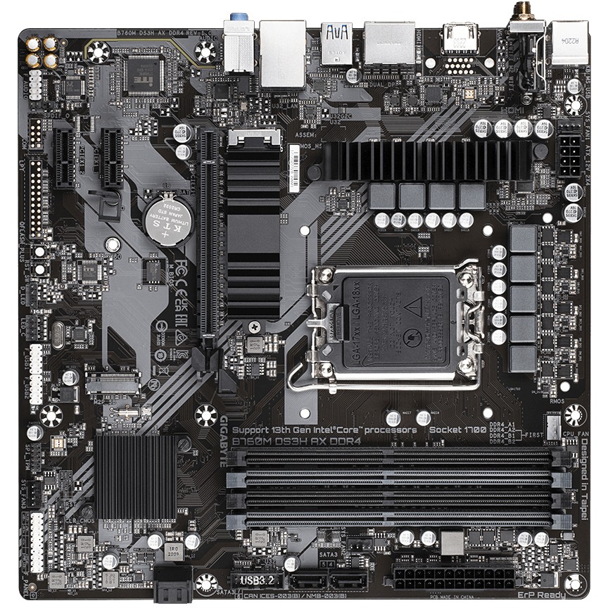 Pllakë Amë MB Intel Gigabyte B760M DS3H AX / LGA 1700 / DDR4 / HDMI+DP - Figura 5
