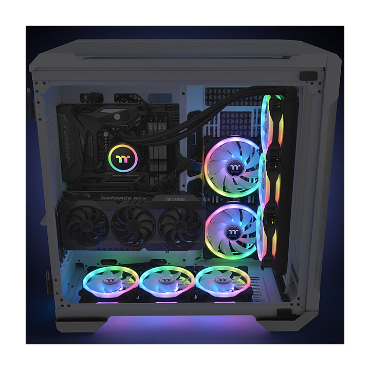 Ftohës për Kasë Thermaltake SWAFAN 14 RGB / 140mm / Radiator Fan / TT Premium Edition / 3-Pack – Zezë - Figura 5