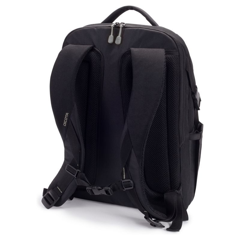 Çantë Dicota Backpack Eco / 15.6" / Me çantë notebook të heqshme & mbulesë shiu – Zezë - Figura 3