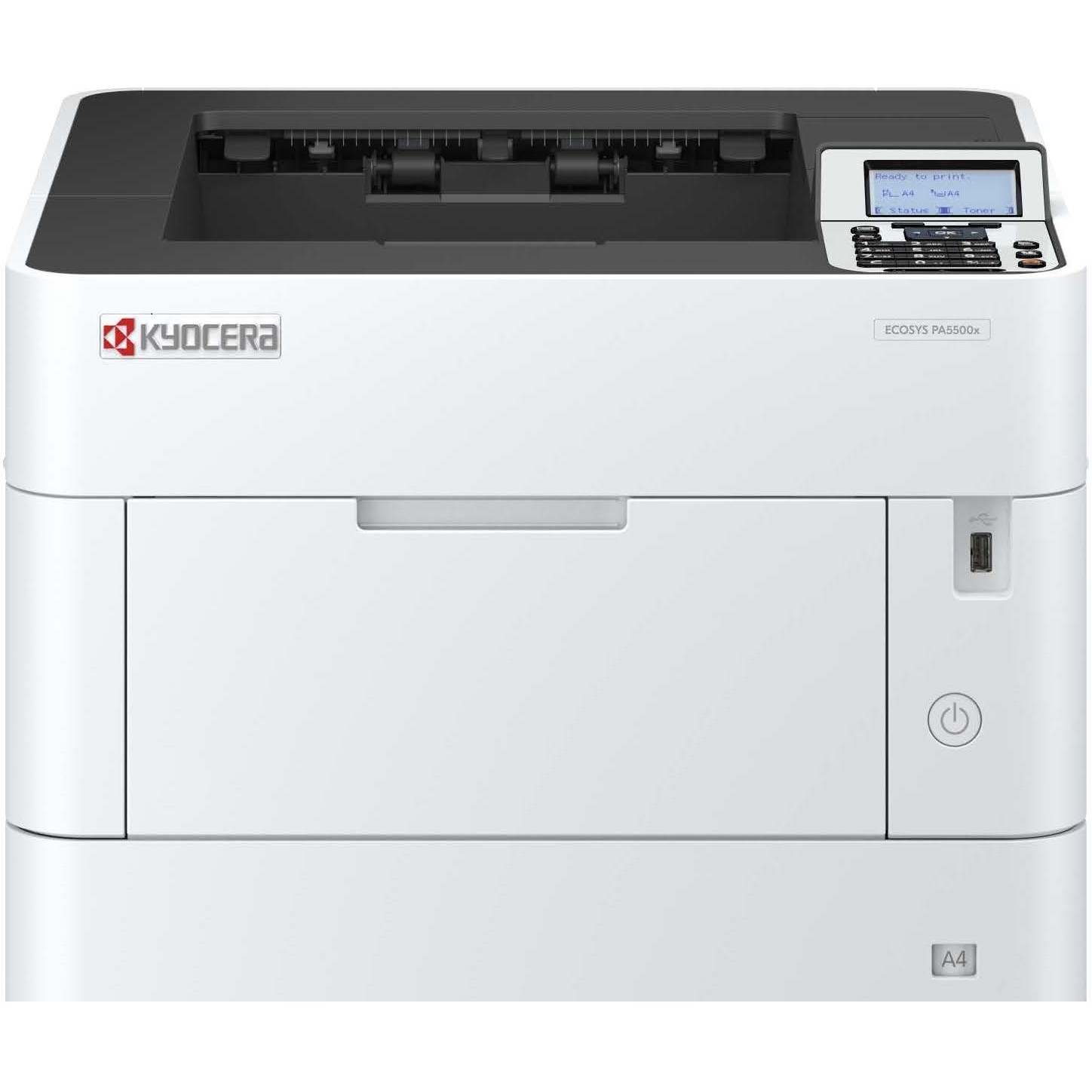 Printer Laser Kyocera ECOSYS PA5500x / 55ppm / 1200dpi / A4 / LAN USB-Host / Duplex - Bardhë / Zezë