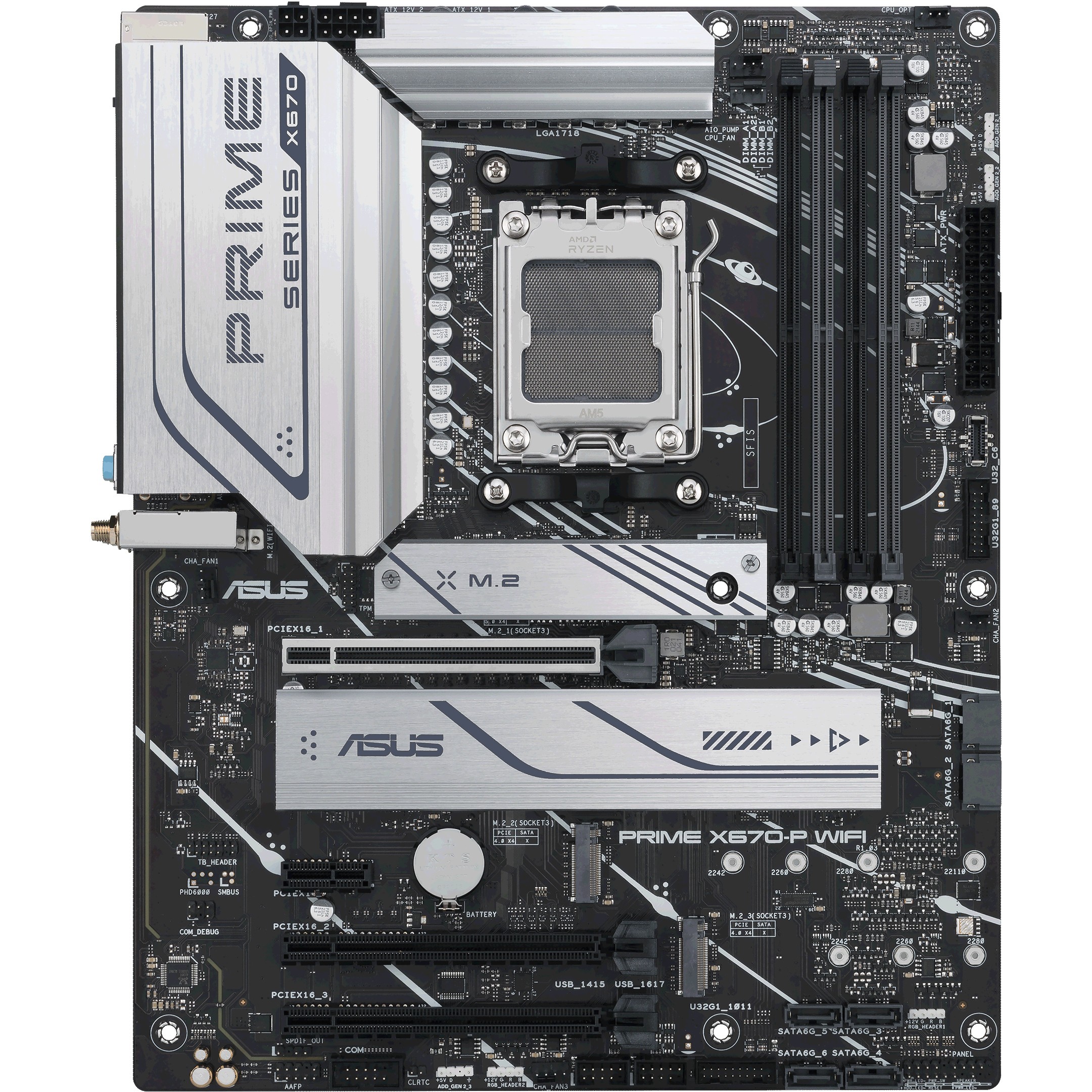 Pllakë Amë AMD AM5 ASUS PRIME X670-P WIFI / DDR5 / HDMI+DP - Figura 2