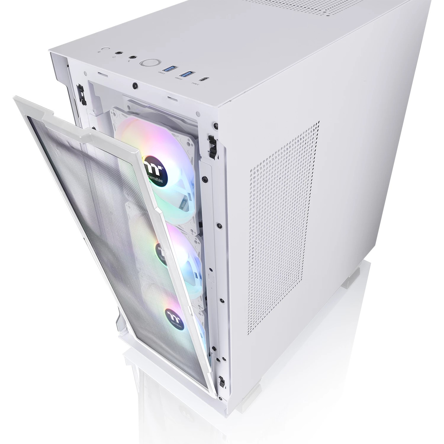 Kasë Thermaltake Tower V350 TG ARGB Air Midi ATX - Bardhë - Figura 3