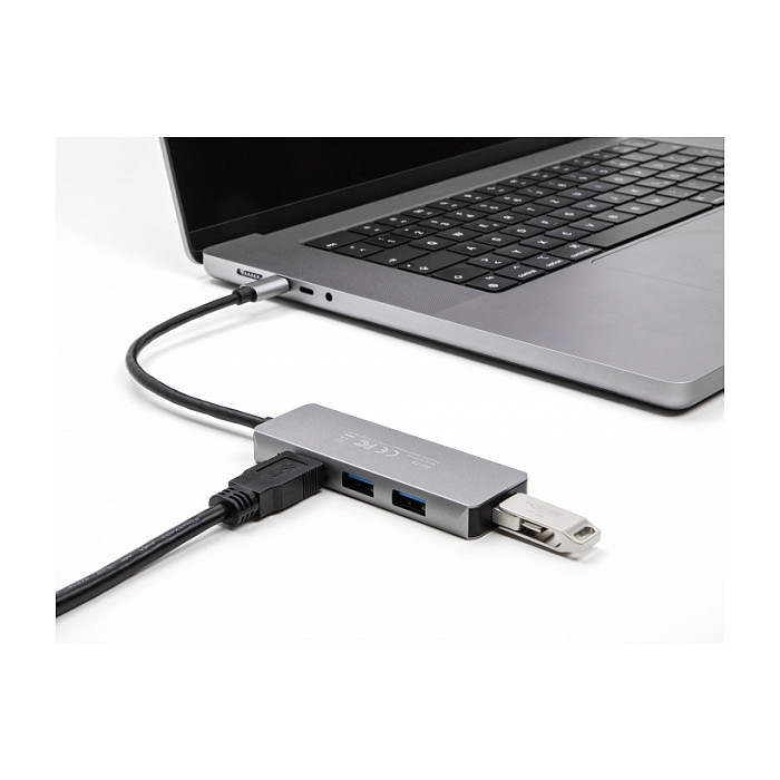 HUB DELOCK / 4×USB 3.2 - Gri - Figura 2