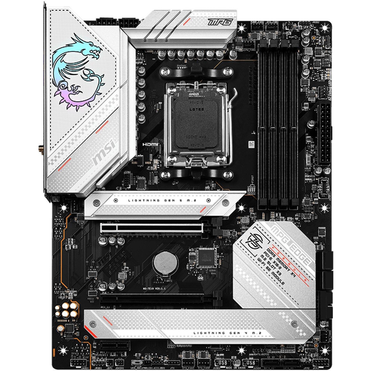 Pllakë Amë AMD AM5 MSI MPG B650 Edge WIFI / DDR5 / ATX / HDMI+DP - Figura 2