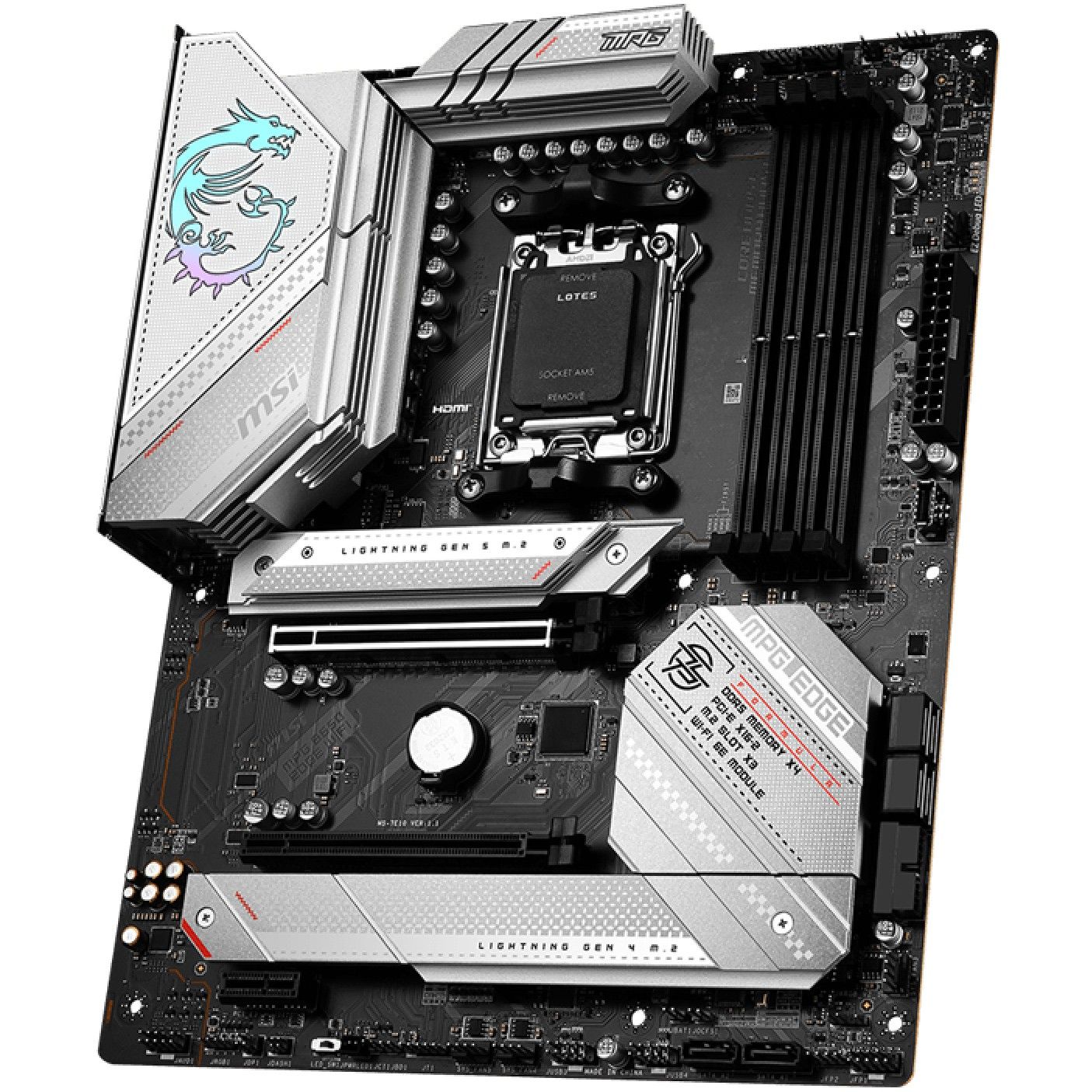 Pllakë Amë AMD AM5 MSI MPG B650 Edge WIFI / DDR5 / ATX / HDMI+DP - Figura 3