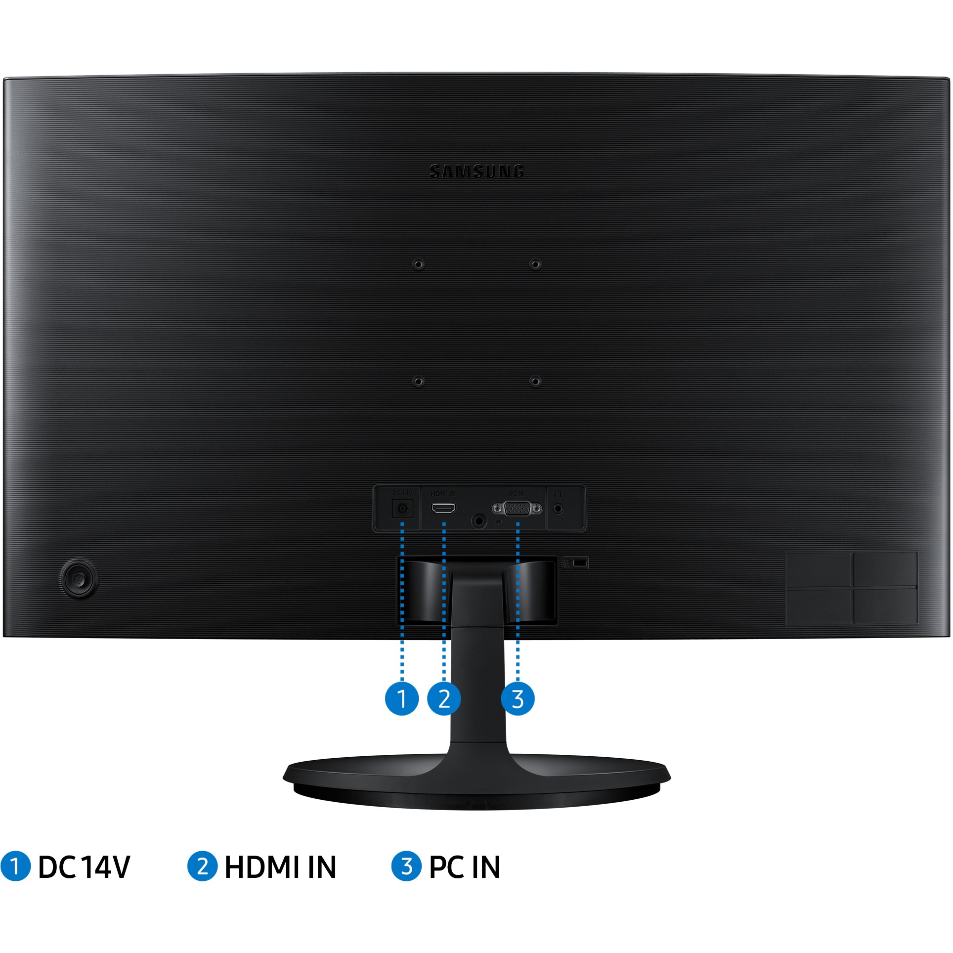 Monitor Samsung S27F364EAU Essential / 27''/ Full HD VA LCD Curved / 75Hz / 4ms / VGA+HDMI - Zezë - Figura 3