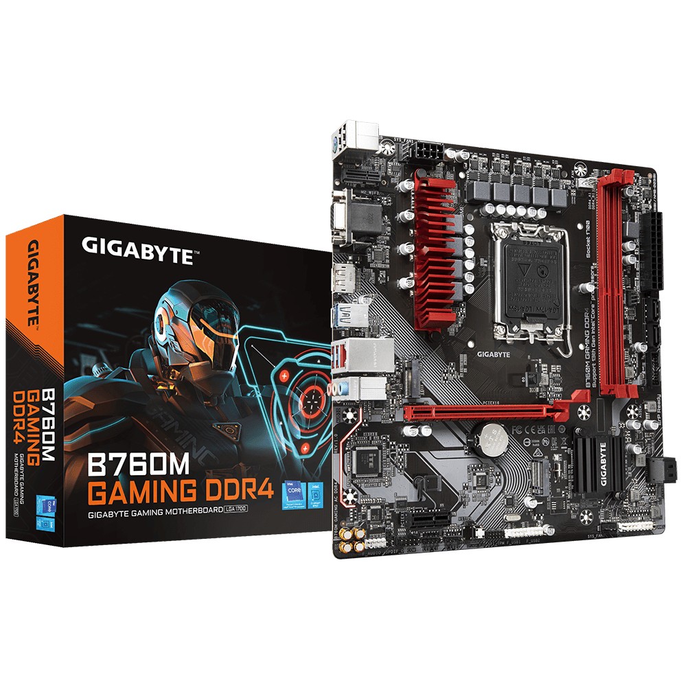 Pllakë Amë MB Intel Gigabyte B760M GAMING / Intel Socket 1700 / DDR4 / mATX / HDMI+DP