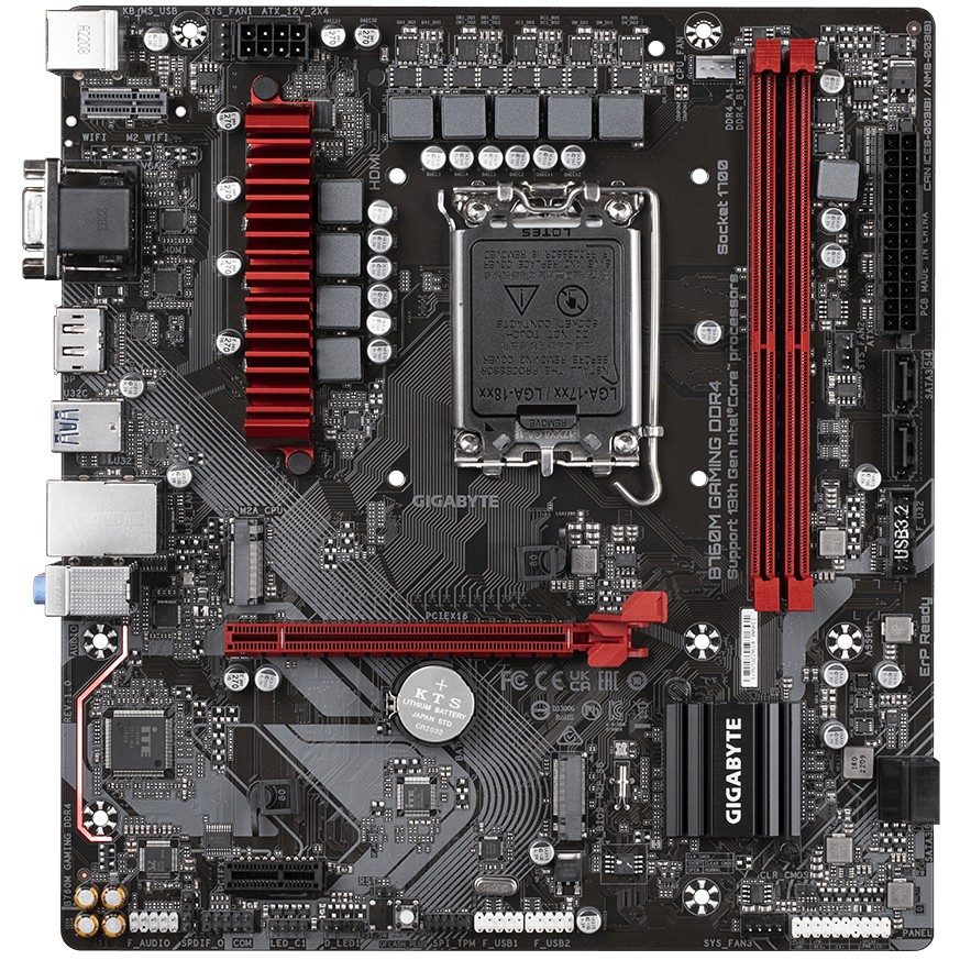 Pllakë Amë MB Intel Gigabyte B760M GAMING / Intel Socket 1700 / DDR4 / mATX / HDMI+DP - Figura 2