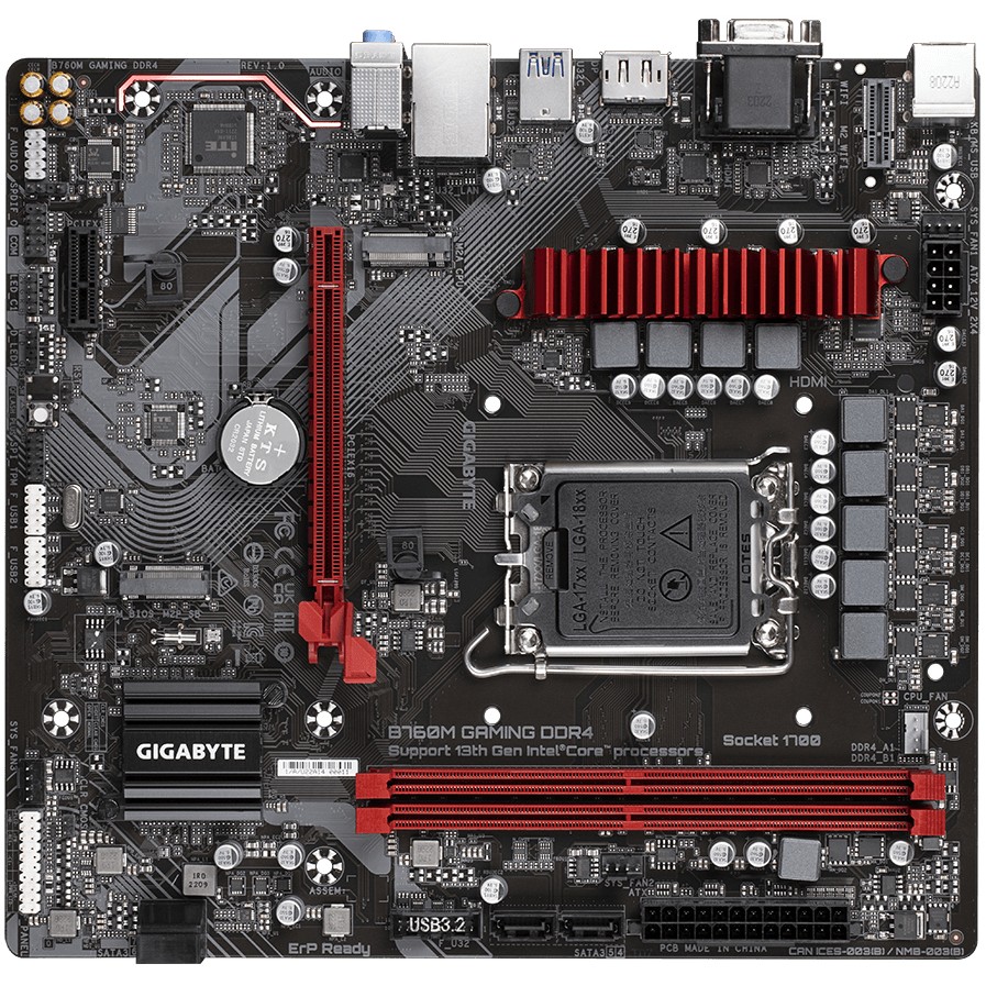 Pllakë Amë MB Intel Gigabyte B760M GAMING / Intel Socket 1700 / DDR4 / mATX / HDMI+DP - Figura 5