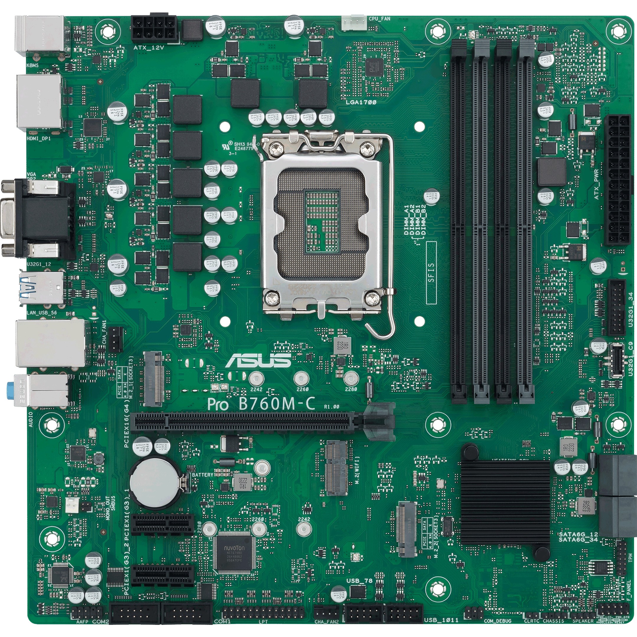 Pllakë Amë 1700 ASUS PRO B760M-C-CSM