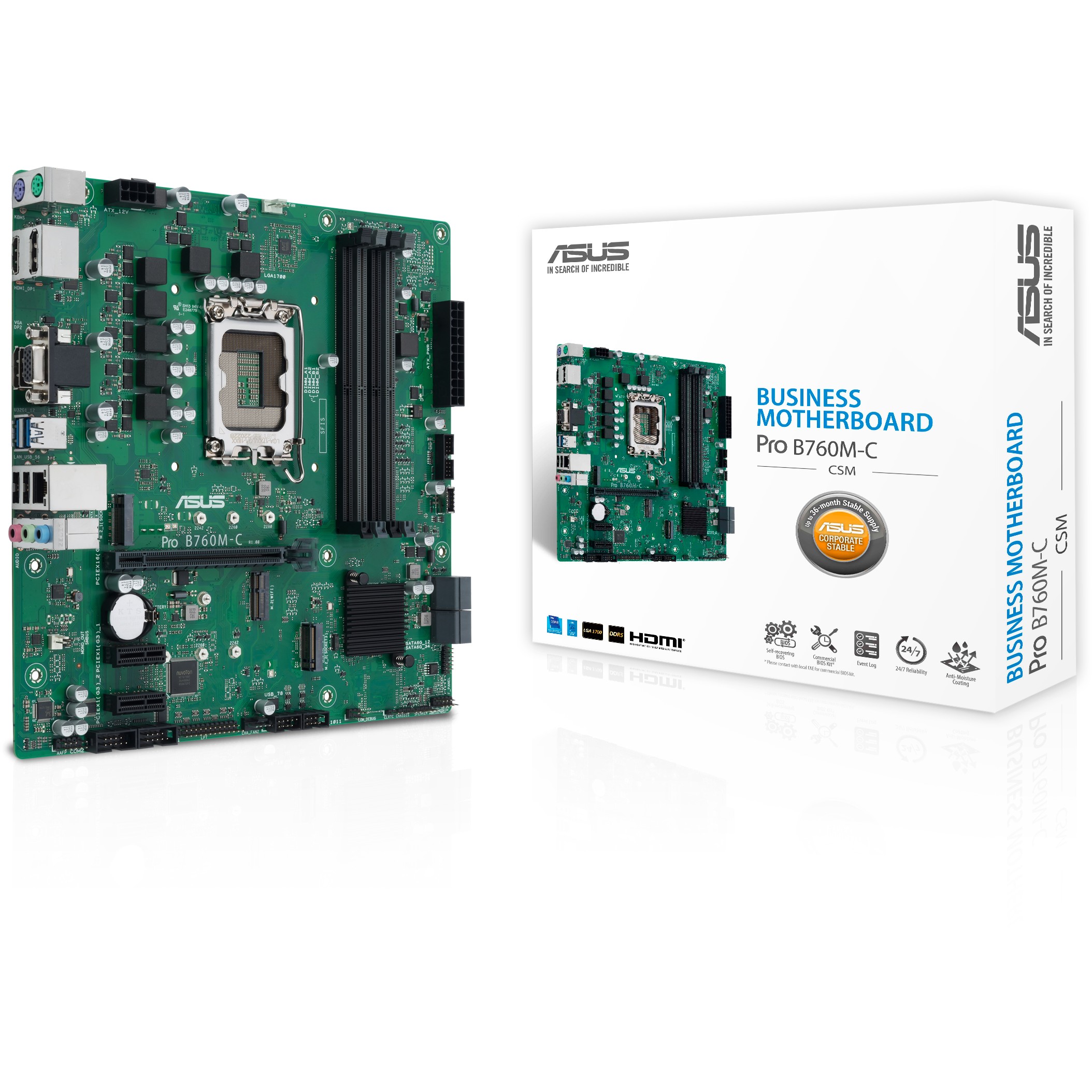 Pllakë Amë 1700 ASUS PRO B760M-C-CSM - Figura 5
