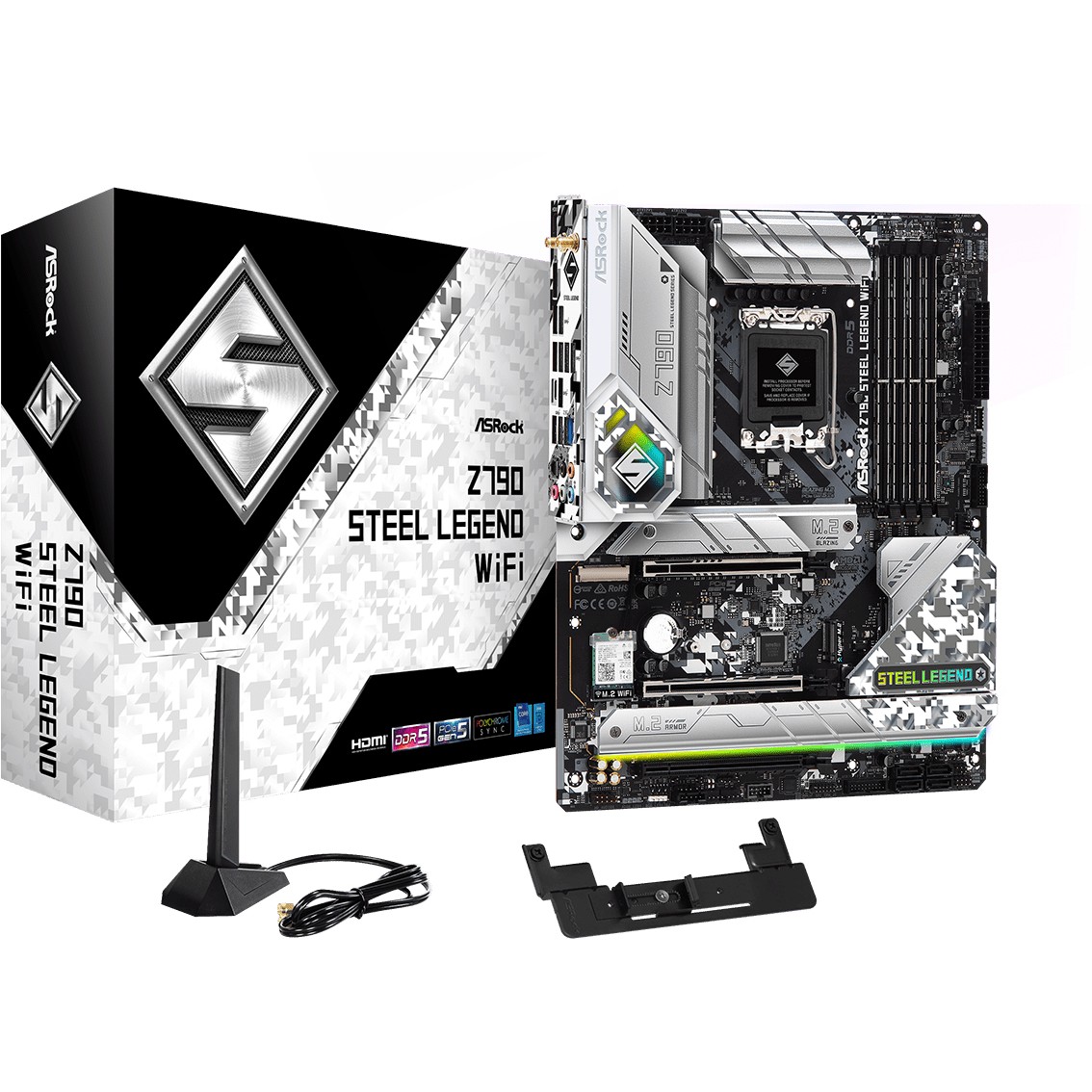 Pllakë Amë MB Intel ASROCK Z790 STEEL LEGEND WIFI / LGA 1700 / DDR5
