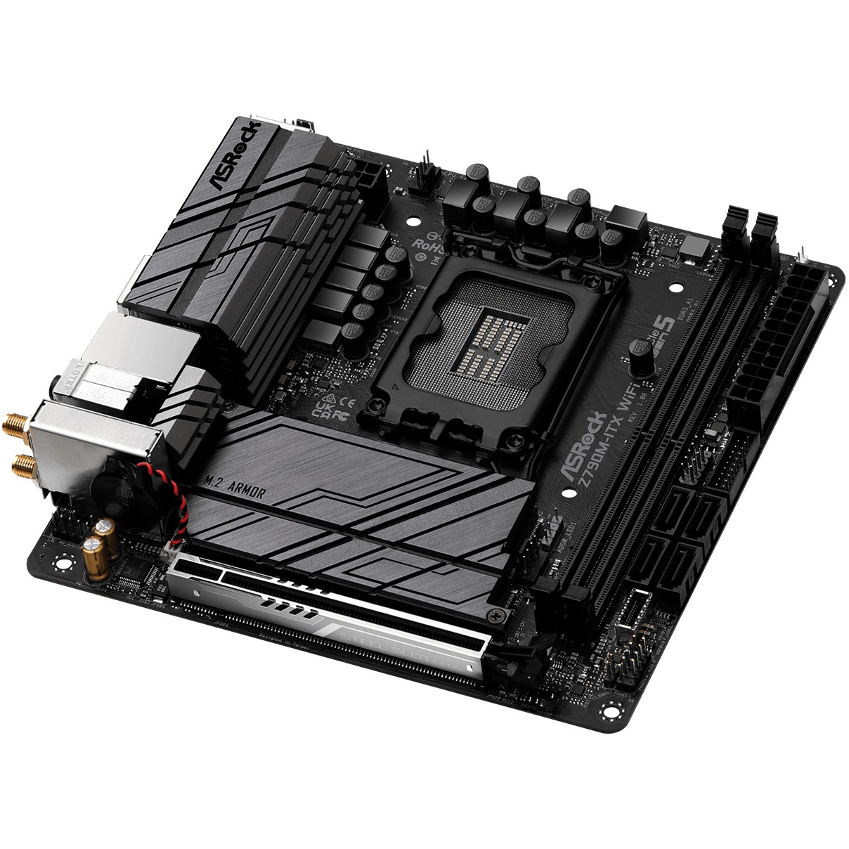 Pllakë Amë MB Intel ASRock Z790M-ITX Wifi / LGA 1700 / Mini-ITX / HDMI+DP - Figura 4