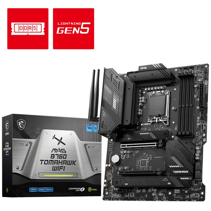 Pllakë Amë MSI MAG B760 TOMAHAWK WIFI - Figura 2