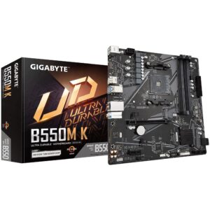 Pllakë Amë AMD AM4 Gigabyte B550M-K / DDR4 / HDMI+DP