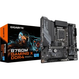 Pllakë Amë MB Intel Gigabyte B760M Gaming X / DDR4 / LGA 1700 / mATX / HDMI+DP