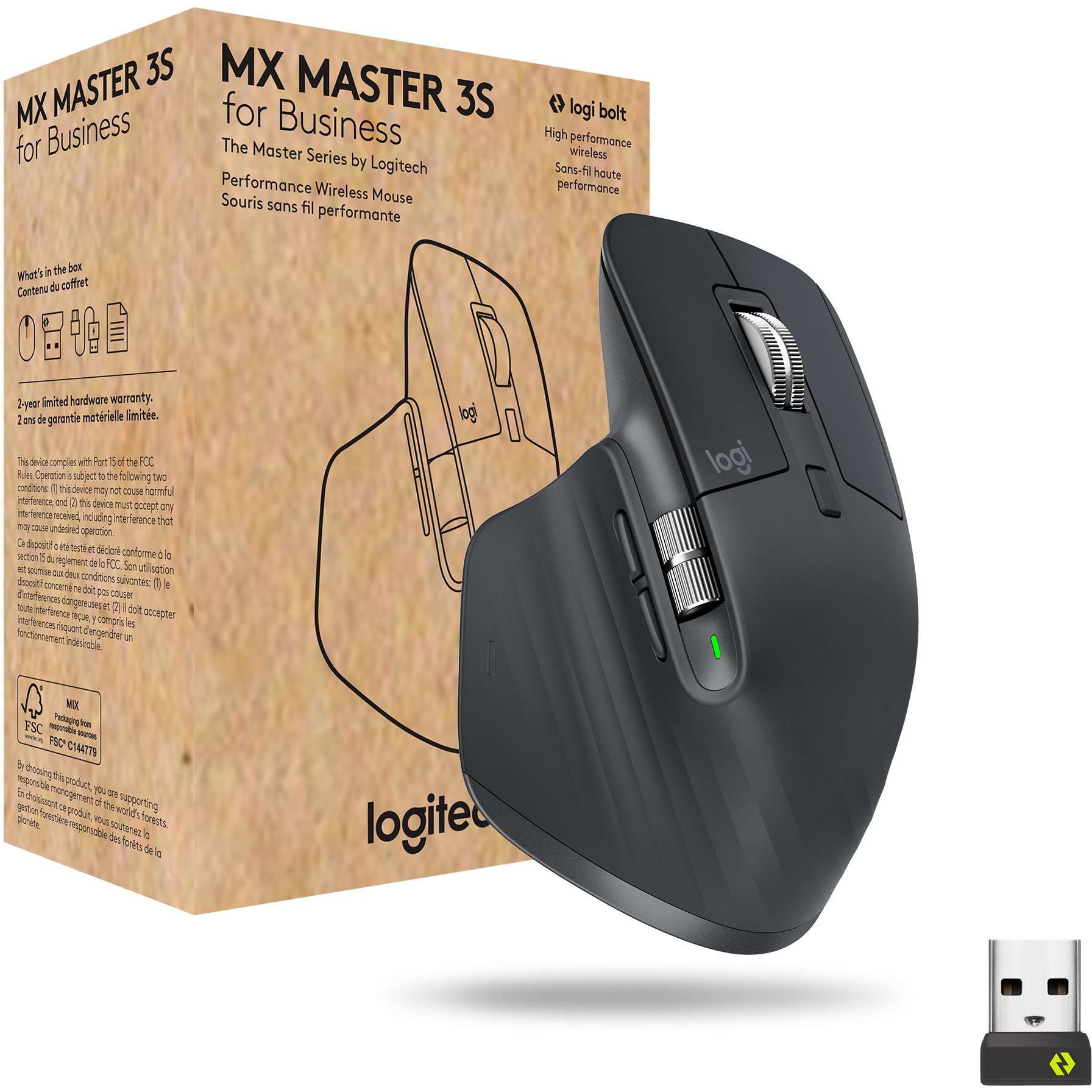 Maus pa Kabllo Logitech MX Master 3S for Business - Grafit