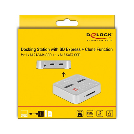 Docking Station DeLOCK SSD / USB 3.2 / 2 x M.2 NVMe - Figura 5