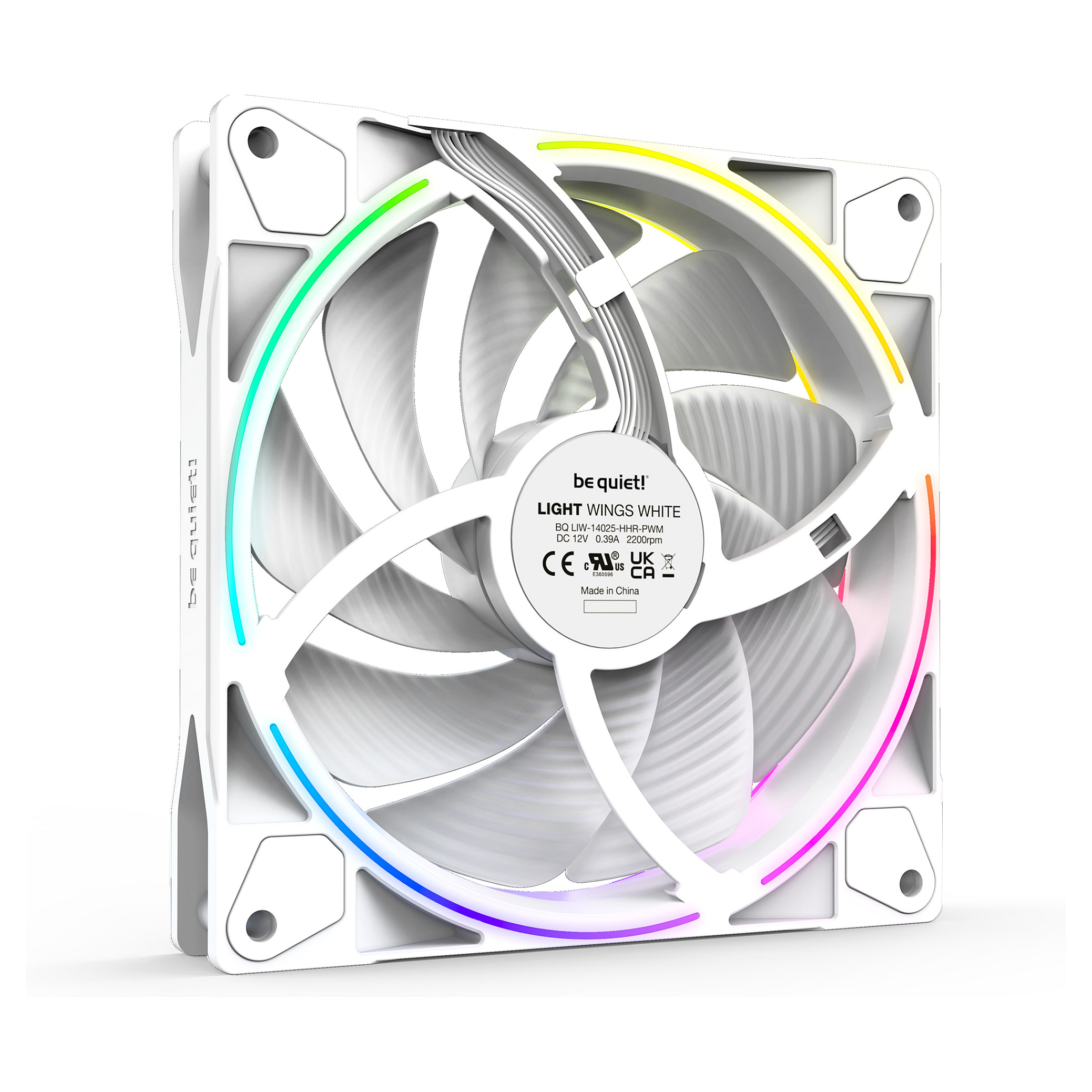 Ftohës për Kasë be quiet! LIGHT WINGS High-Speed / 140mm / PWM / 3-Pack – Bardhë - Figura 4