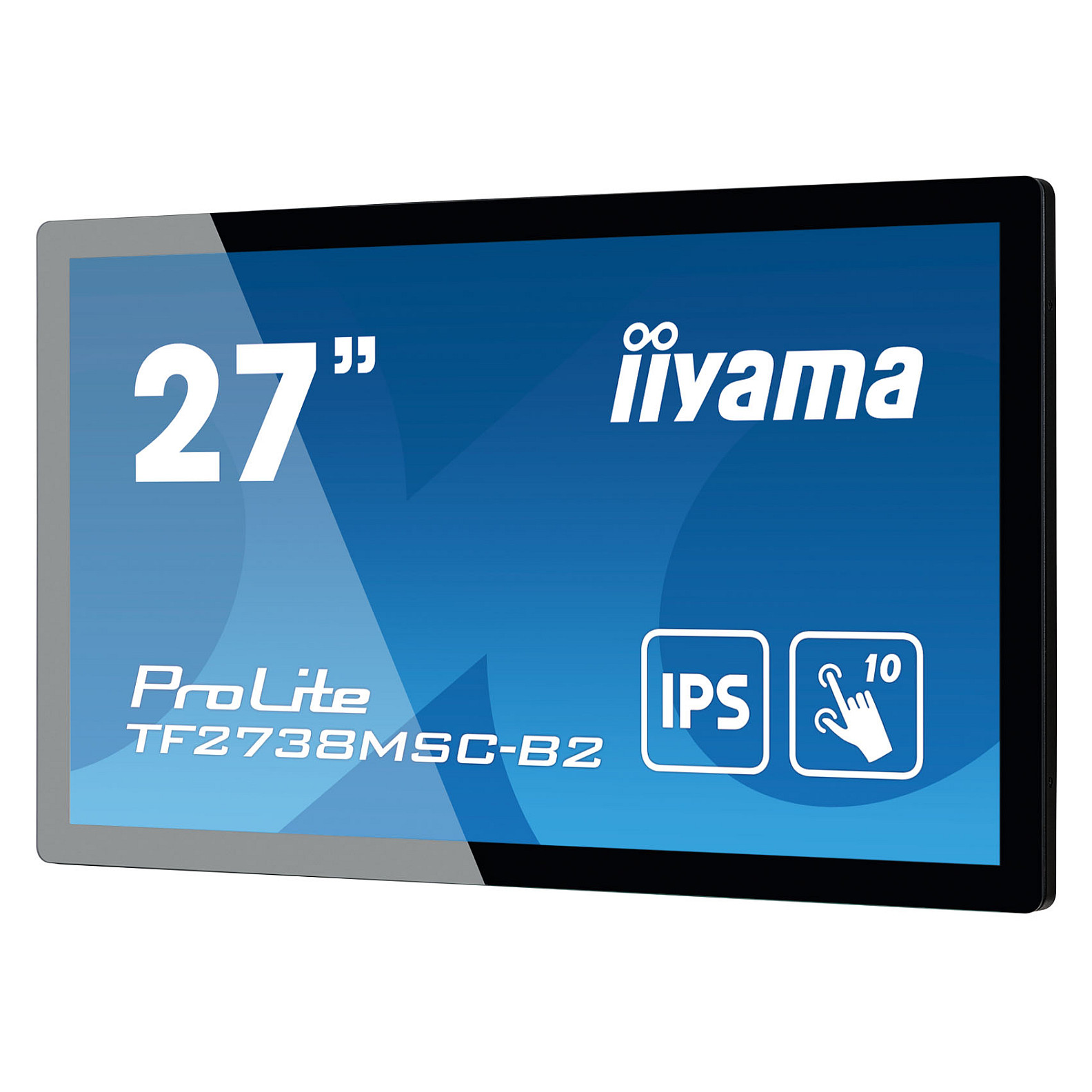 Monitor IIYAMA TF2738MSC-B2 / 27"/ Full HD IPS / LED / Touchscreen / 80 Hz / 5 ms / HDMI+USB+DVI+DP+HDCP - Zezë - Figura 3
