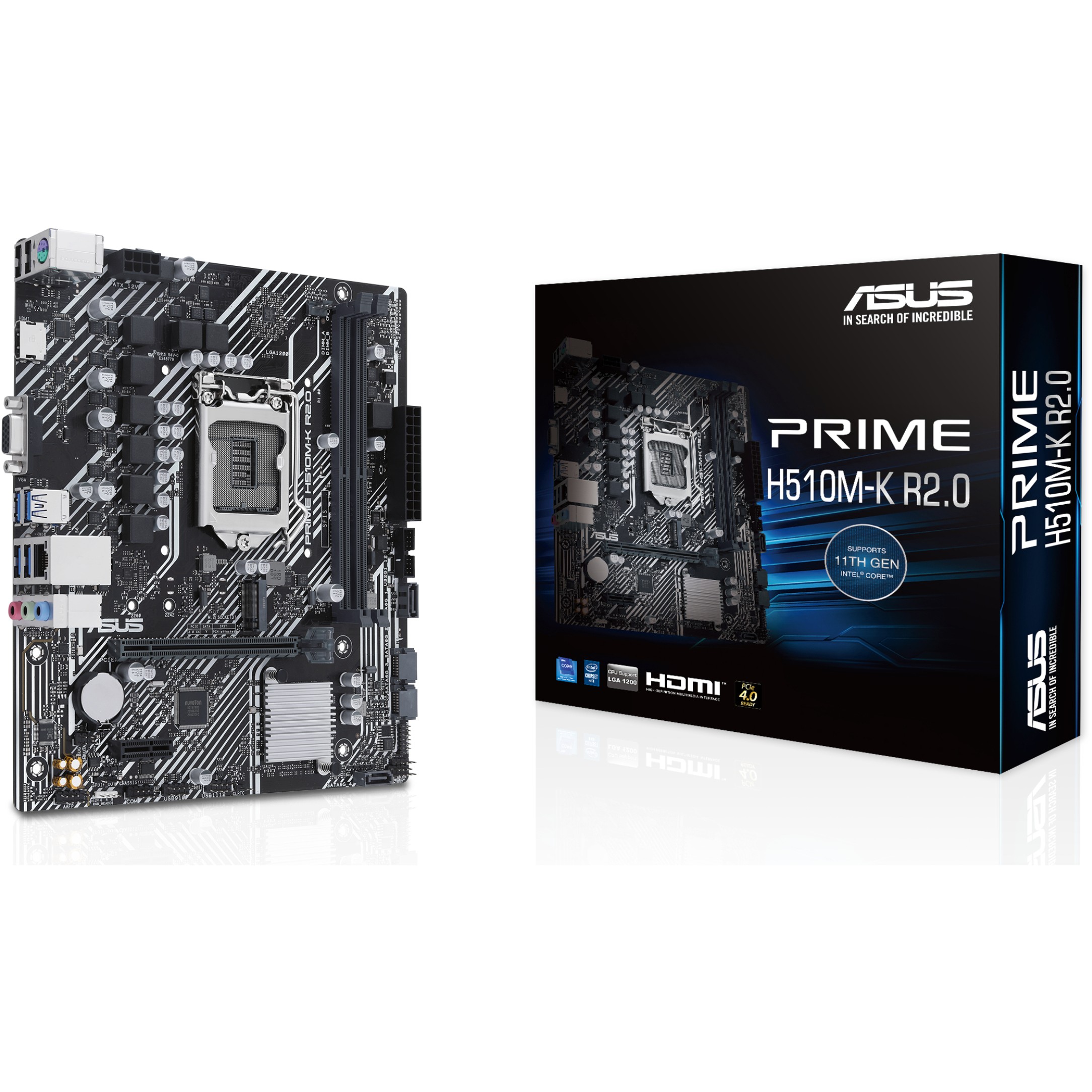 Pllakë Amë MB Intel ASUS PRIME H510M-K R2.0 / LGA 1200 / HDMI+VGA / DDR4