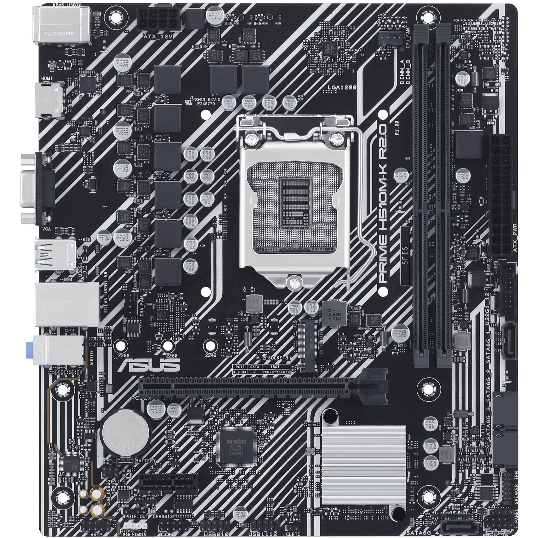 Pllakë Amë MB Intel ASUS PRIME H510M-K R2.0 / LGA 1200 / HDMI+VGA / DDR4 - Figura 2