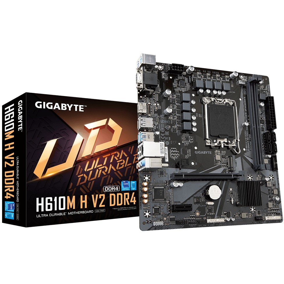 Pllakë Amë MB Intel Gigabyte H610M H V2 / LGA 1700 / DDR4 / HDMI+VGA