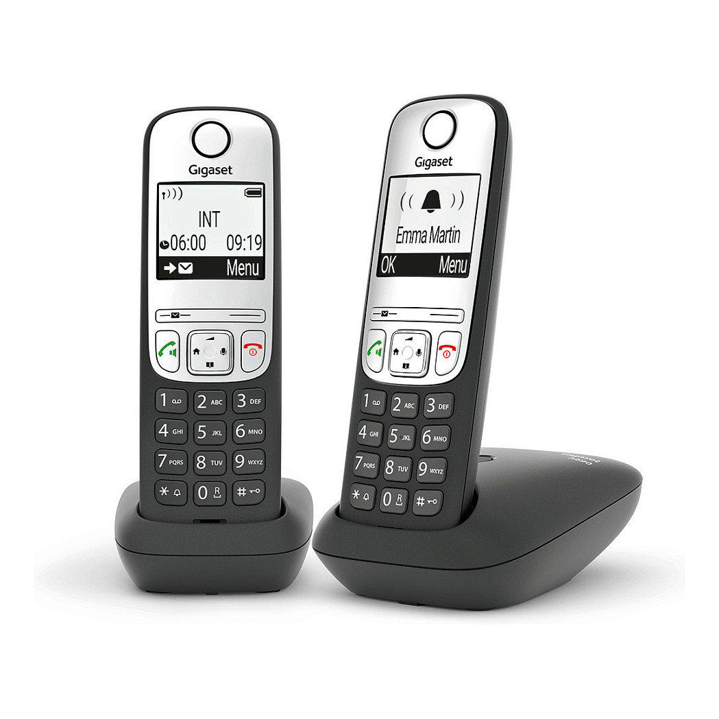 VoIP Gigaset A690A Duo with Answering Machine – Zezë / Argjend - Figura 2