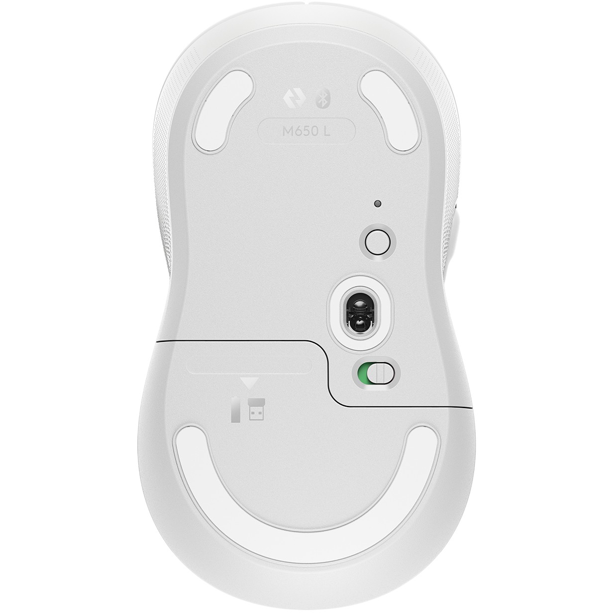Maus pa Kabllo Logitech Signature M650 Large - Bardhë - Figura 2