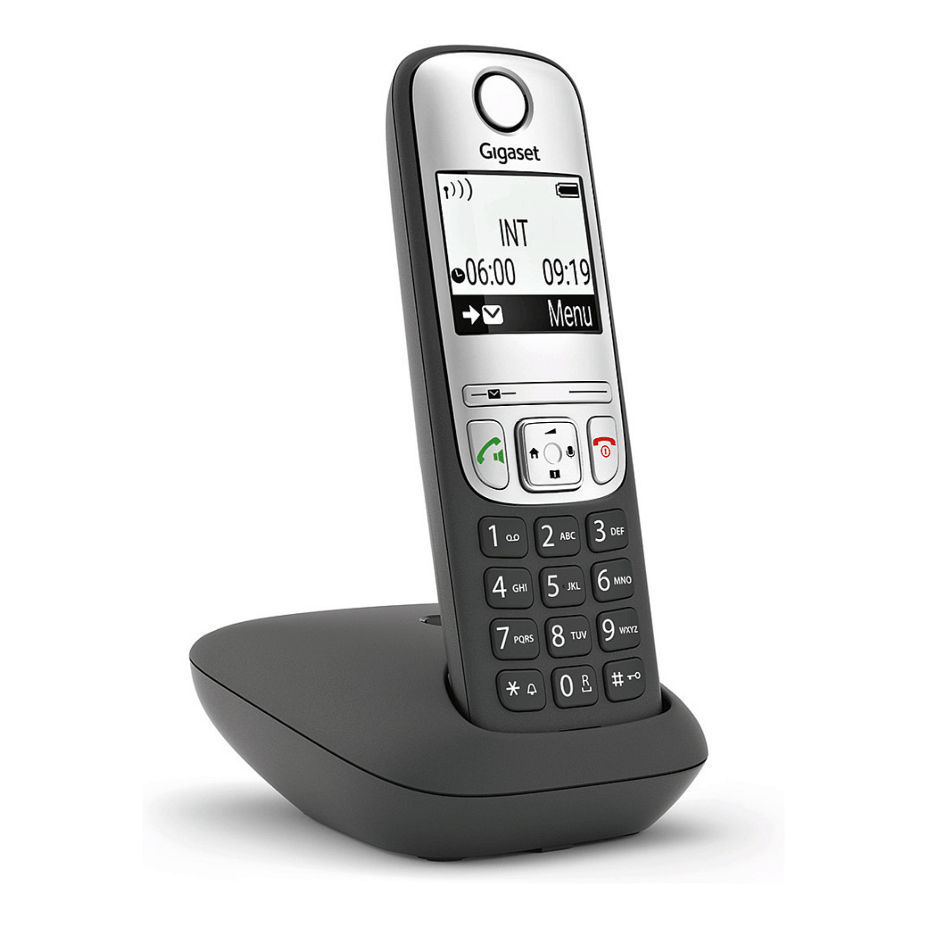 Telefoni thjeshtë analog A690 DECT - Zezë / Argjend
