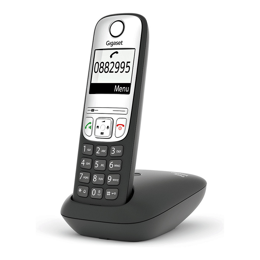 Telefoni thjeshtë analog A690 DECT - Zezë / Argjend - Figura 3