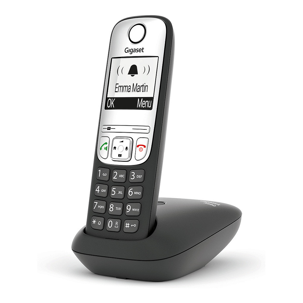 Telefoni thjeshtë analog A690 DECT - Zezë / Argjend - Figura 4