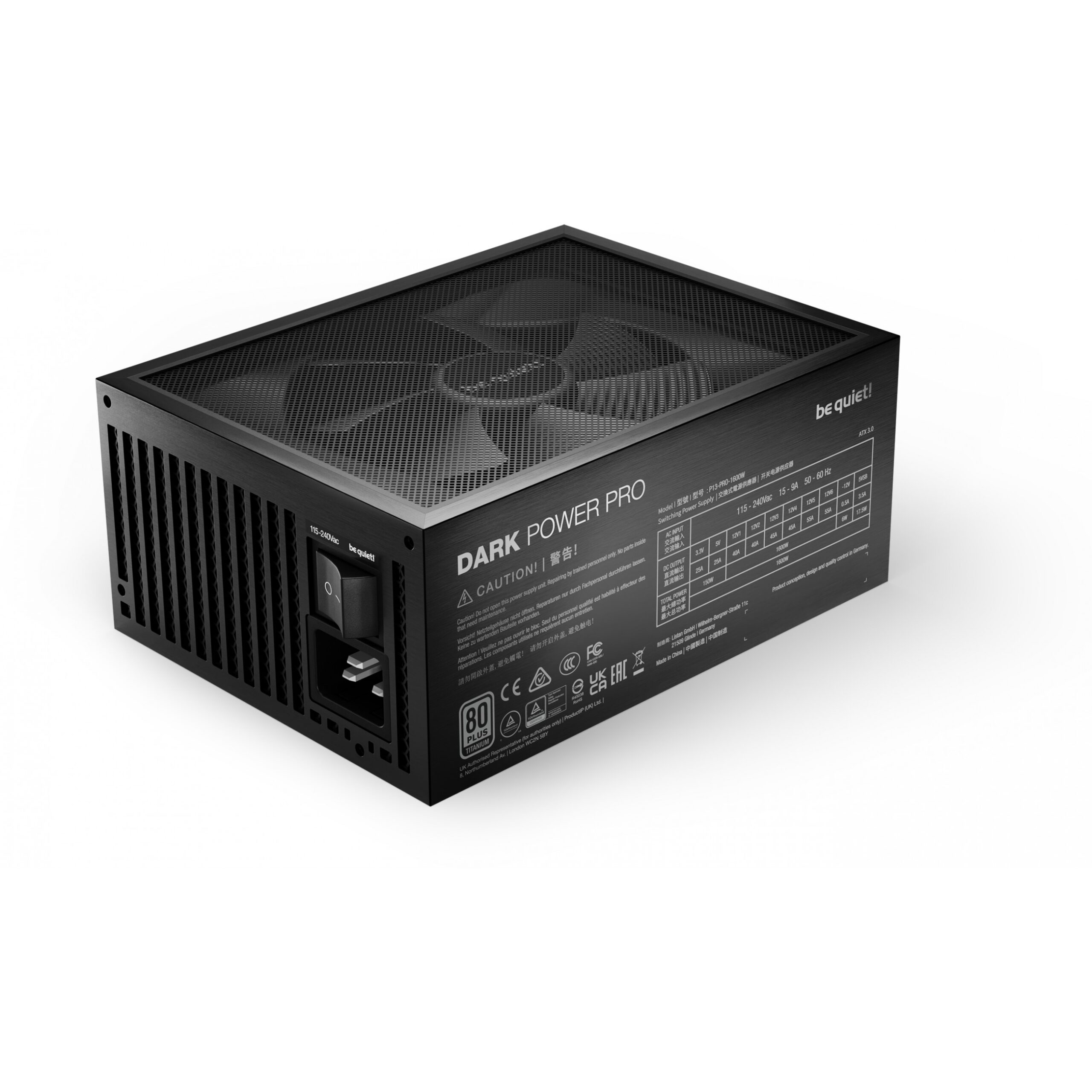 Furnizues Energjie 1600W be quiet! Dark Power PRO 13 | 80+ Titanium ATX 3.1 - Figura 3