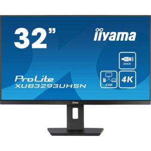 Monitor iiyama LCD Business XUB3293UHSN-B5 IPS 32'' (3840x2160)  4ms HDMI DisplayPort USB-C UHD Black