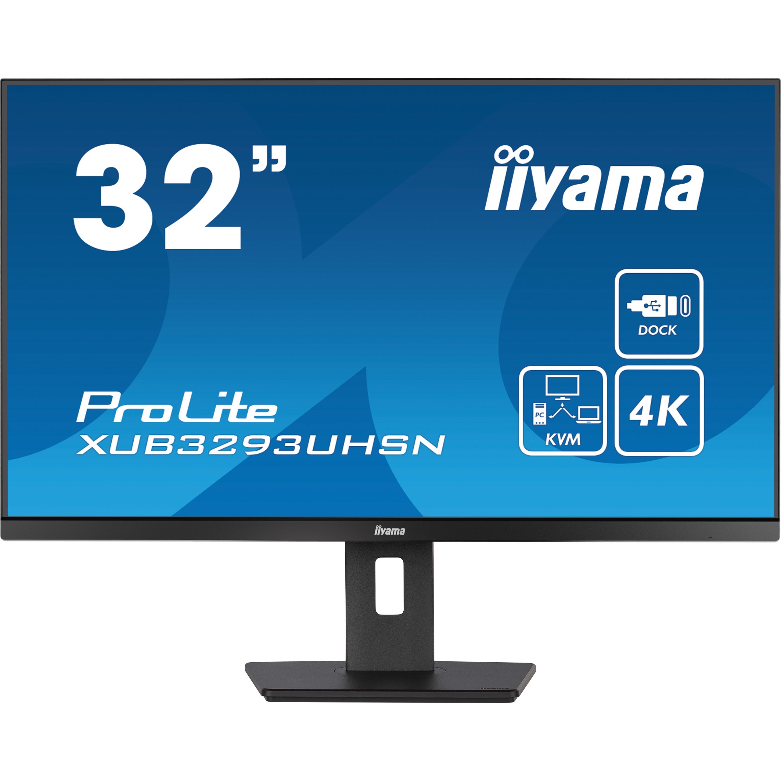 Monitor iiyama LCD Business XUB3293UHSN-B5 IPS 32'' (3840x2160) 4ms HDMI DisplayPort USB-C UHD Black