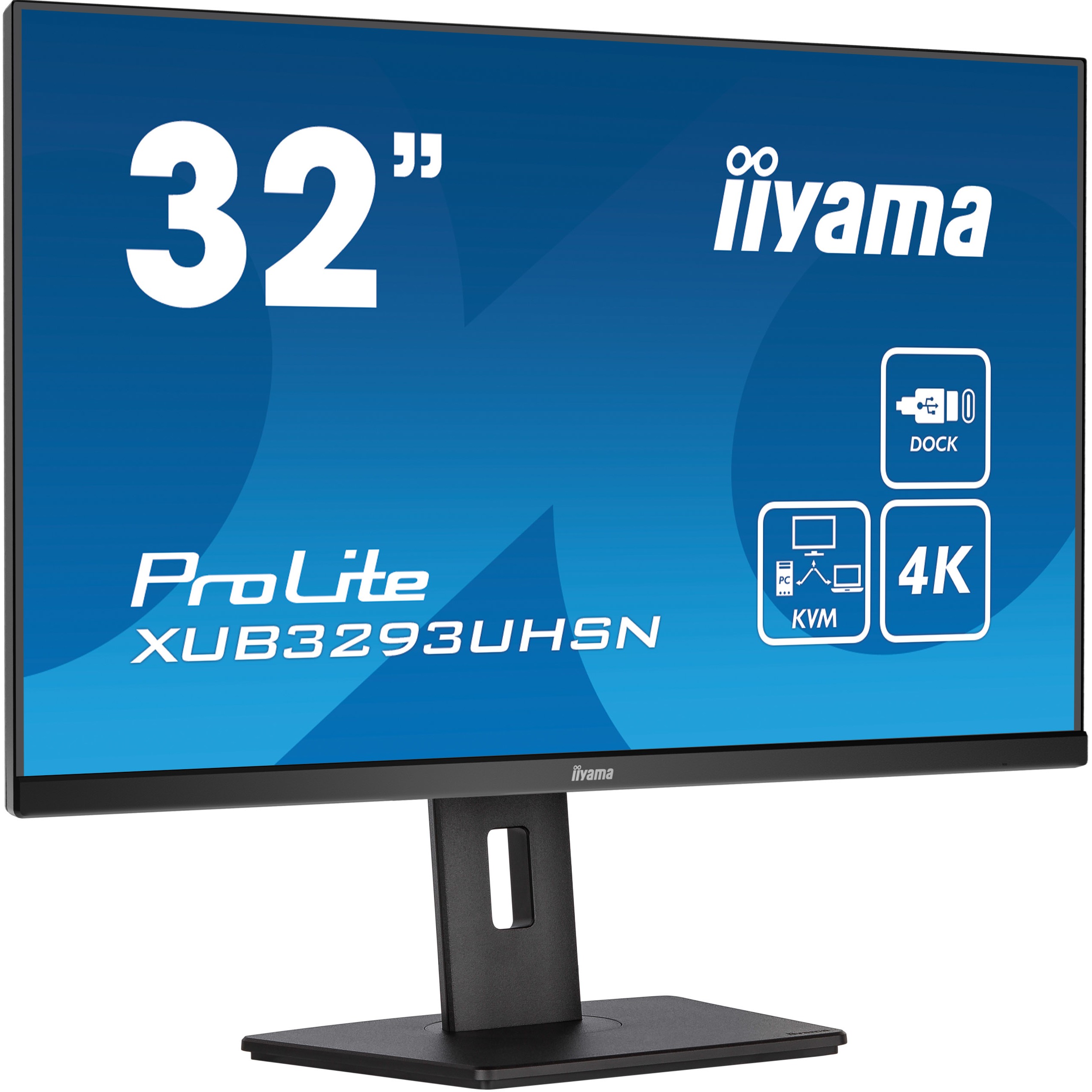 Monitor iiyama LCD Business XUB3293UHSN-B5 IPS 32'' (3840x2160) 4ms HDMI DisplayPort USB-C UHD Black - Figura 2