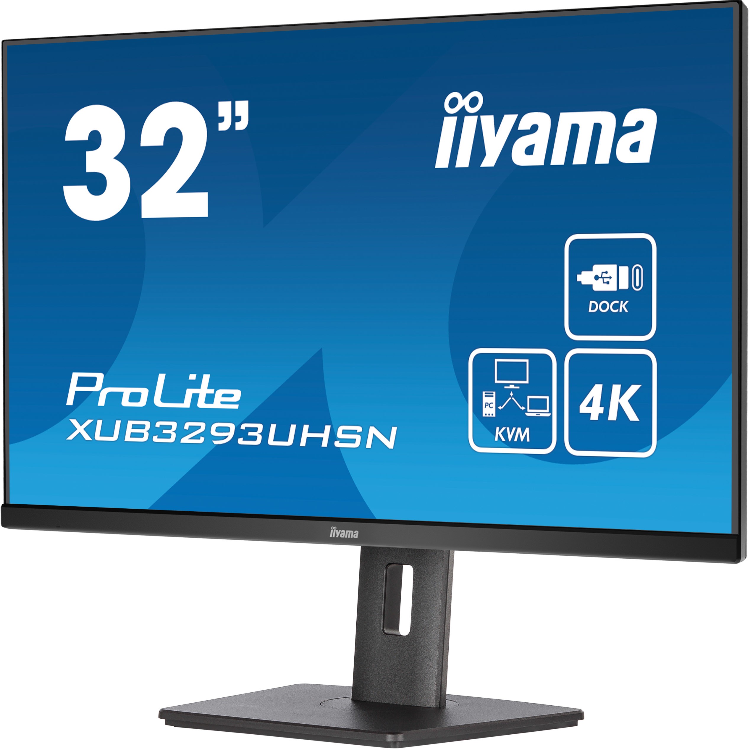 Monitor iiyama LCD Business XUB3293UHSN-B5 IPS 32'' (3840x2160) 4ms HDMI DisplayPort USB-C UHD Black - Figura 4