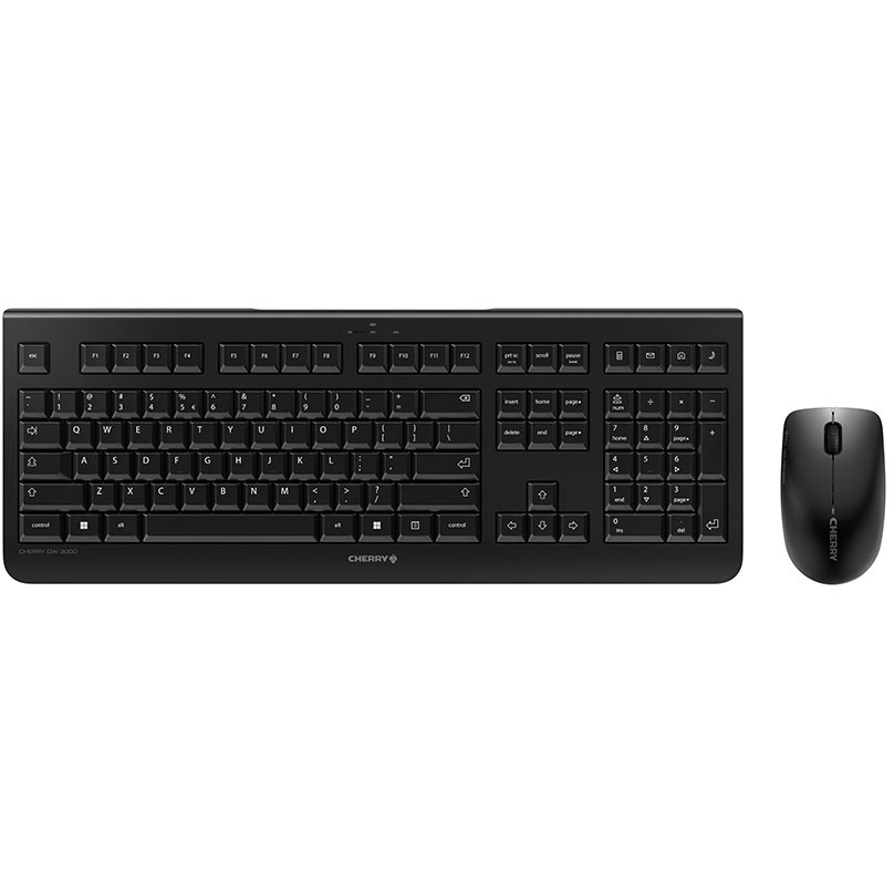 Combo (Tastierë & Maus) Cherry DW 3000 - Set Tastiere dhe Maus - pa kabllo, e zezë QWERTY SHBA