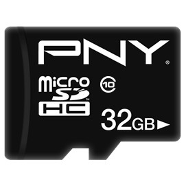 Kartë Memorie SD CARD 32GB PNY Performance Plus MicroHC Class 10 Black