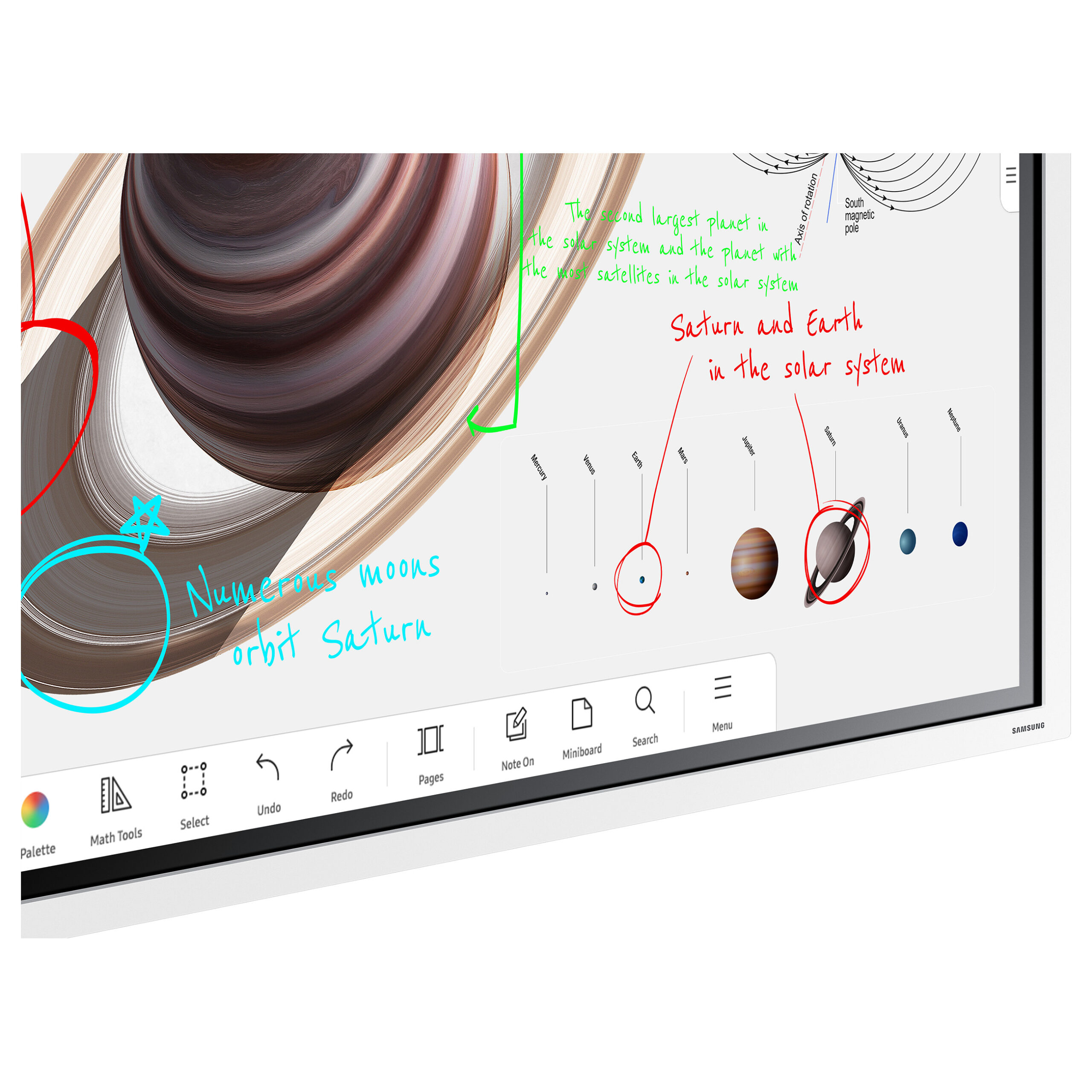 Smart Board Samsung Flip Pro WM65B / 65''/ 4K UHD VA Multi Touch / 60Hz / 8ms / HDMI+DisplayPort+USB-C - Gri - Figura 4