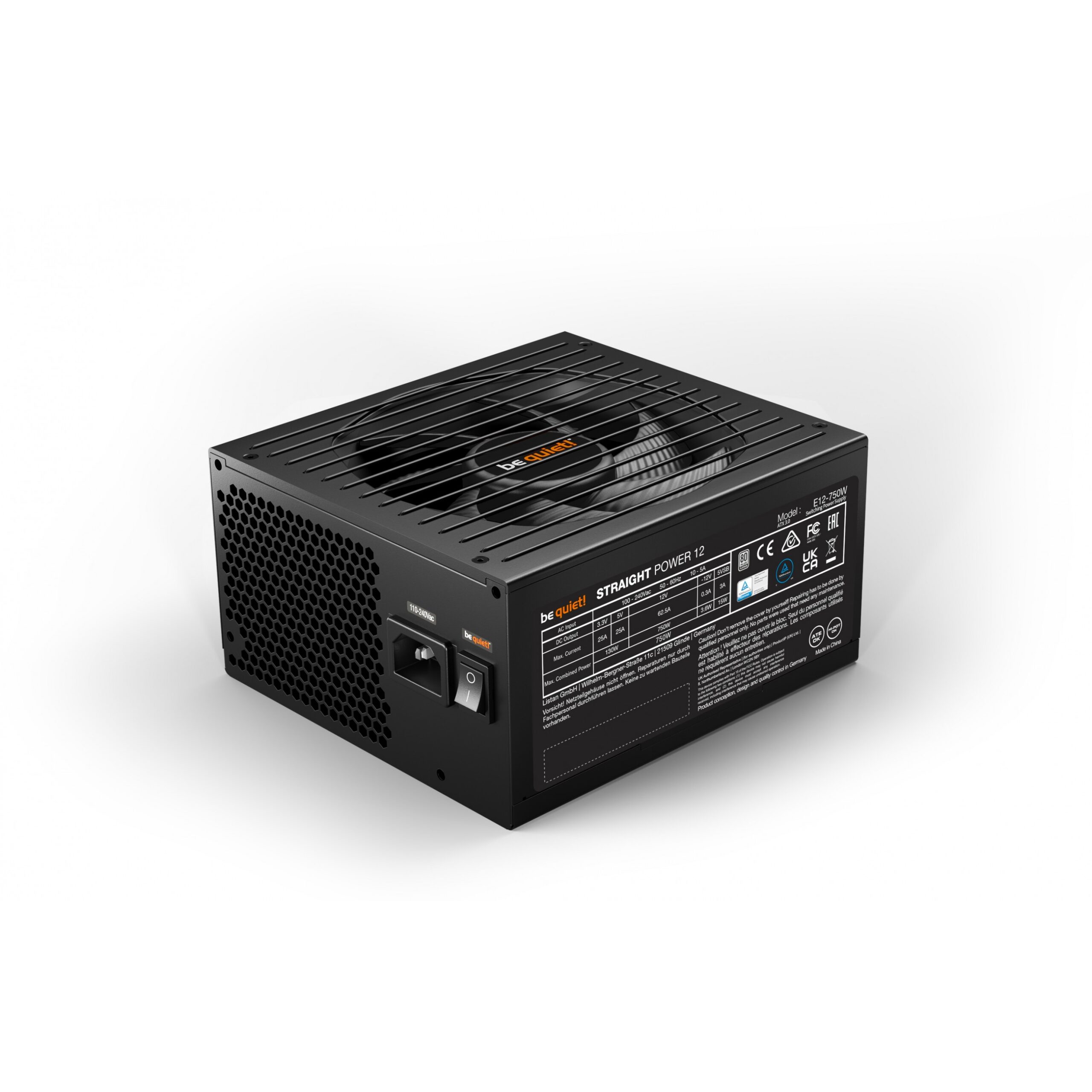 Furnizues Energjie PSU 750W be quiet! Straight Power 12 | 80+ Platinum - Figura 3