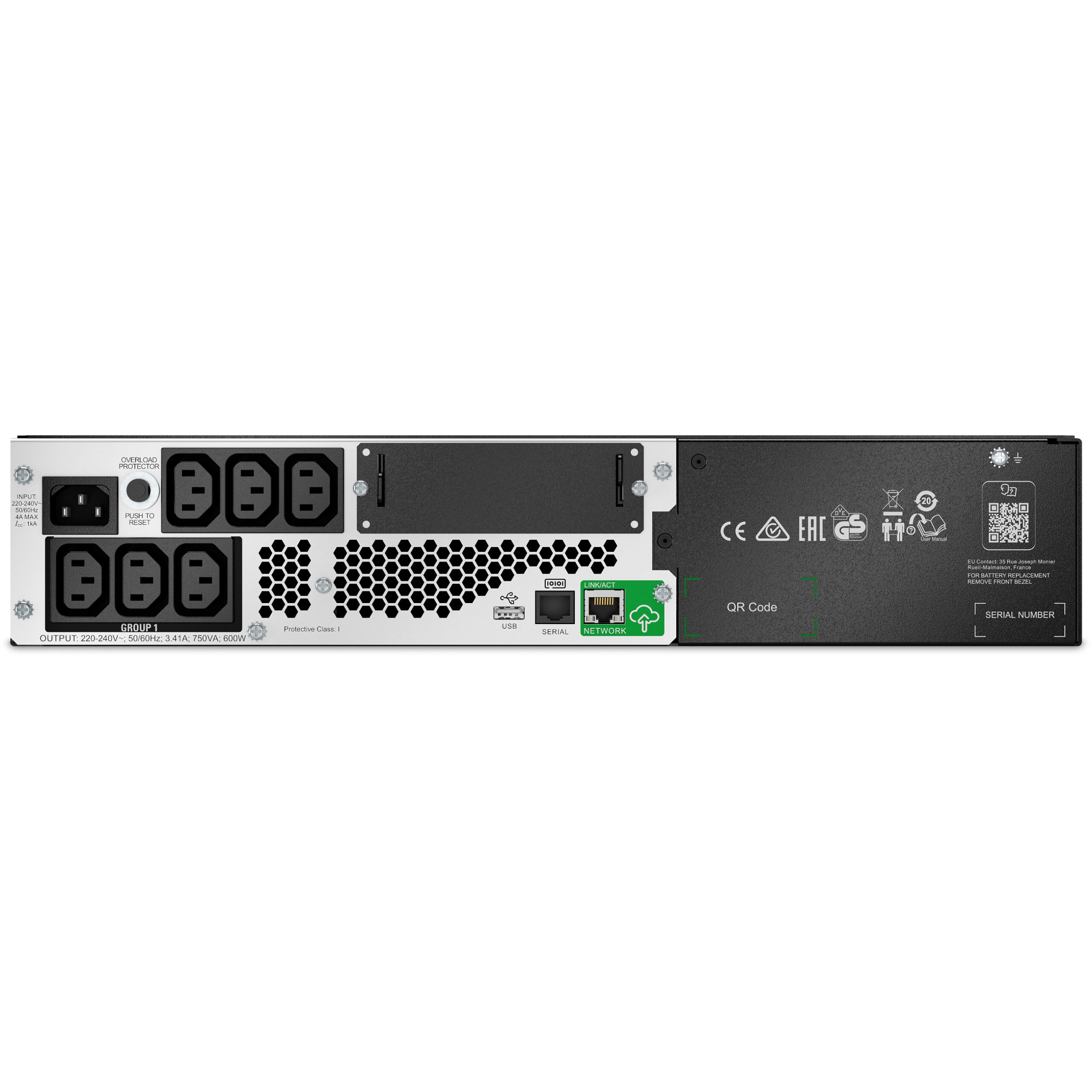 APC Smart-UPS SMTL750RMI2UC 750VA/600W Lithium-ion Line-Interactive Rack/Tower 2U UPS SmartConnect LCD - Figura 2