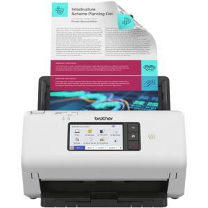 Skaner Brother ADS-4700W / A4 Document Scanner with ADF / Duplex LAN WLAN USB - Bardhë